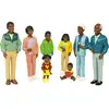 Image de "Miniland - Set de 8 personnages, ""la famille africaine"""