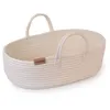 Image de Panier porte-bébé en coton pour poupées