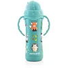 Image de miniland - bouteille thermique en acier inoxydable avec paille, thermokid aqua paille
