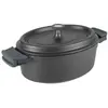 Image de Cocotte Ovale 31 Cm Noir - Fundicion - Lacor