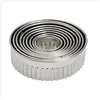 Image de LACOR 68070 EMPORTE-PIÈCES BOÎTE DE 9 DÉCOUPOIRS RONDS CANNELÉS EN INOX
