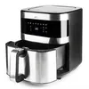 Image de Friteuse Lacor 69511 5.5L 1500W Technologie TotalCook Fonction Tactile Acier Inoxydable Argent Noir