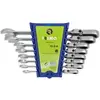 Image de Irimo, Clé à molette, Jeu de clés mixtes à tête flexible, 8 pièces 8-19 mm (10 mm, 11 mm, 12 mm, 13 mm, 14 mm, 15 mm, 16 mm, 17 mm, 18 mm, 19 mm, 8 mm, 9 mm)