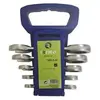 Image de Irimo, Clé à molette, Jeu de clés mixtes à cliquet, version courte sur support, 5 pièces (10 mm, 11 mm, 12 mm, 13 mm, 14 mm, 15 mm, 16 mm, 17 mm, 18 mm, 19 mm, 8 mm, 9 mm)