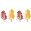 Image de Lékué Ice Cream, Bacs à glaçons + moules à glace, Multicolore, Rouge, Jaune