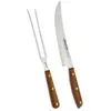 Image de Ustensiles de Barbecue - ARCOS - Nordika - Couteau et Fourchette - Acier Inoxydable Nitrum® - Bois Ovengkol