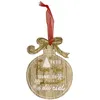 Image de Décoration de sapin à suspendre boule de noël en bois