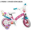 Image de Velo 12 pouces Peppa Pig 3/5 ans Stabilisateur ROSE - guizmax