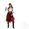 Image de déguisement femme pirate rouge & brun taille xxl