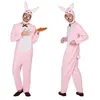 Image de Déguisement homme lapin rose