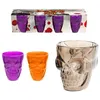 Image de Verre à Shooter - Tête De Mort - Noir x 4