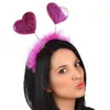 Image de serre tete coeur a paillette deguisement anniversaire fete