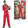 Image de Déguisement pour adultes clown joker rouge taille xs/s