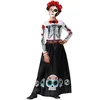 Image de Déguisement squelette mexicain - Fille - 3/4 ans (96 à 104 cm) ATOSA