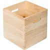 Image de Caisse De Rangement Sans Couvercle En Pin Massif