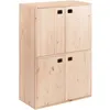 Image de Astigarraga - Meuble de rangement en pin 4 portes Dinamic