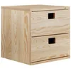 Image de Cube àtagère 2 Tiroirs Série Dinamic - 36.2x36.2x33cm