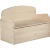 Image de Astigarraga - Banc coffre de rangement en pin brut 78 litres