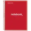 Image de Miquelrius, Cahier + bloc-notes, Notizbuch 5 A4 120 SQU 90G PP EMOTIONS RED (A4, Pointillés)