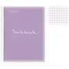 Image de Cahier - A4 (21x29,7cm) - Petits carreaux - 120 pages - couverture en polypro violet - à spirale - Miquelrius