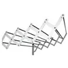 Image de Sauvic 89765-séchoir extensible, plastifié blanc avec 10 barres en aluminium, 120 cm.