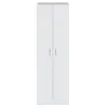 Image de Armoire de rangement LISON 2 portes L58,5cm x H180cm - Blanc