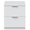 Image de Chevet eloah 2 tiroirs l38cm x h45cm - blanc