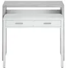 Image de Bureau extensible CLEA 2 tiroirs L99cm - Blanc et béton