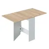 Image de Table extensible ERIKA L31/140cm - Blanc et Bois