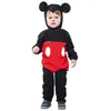 Image de Déguisement souris rouge et noire mickey enfant 2-4 ans (combinaison, coiffe)