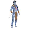 Image de Déguisement Guerrier de la jungle - Bleu - Homme - M/L EURO CARNAVALES