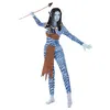 Image de Déguisement Guerrière de la jungle - Bleu - Femme - M/L EURO CARNAVALES