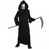 Image de Déguisement Toge de squelette Noir - Enfant - 5/6 ans (110 à 116 cm) EURO CARNAVALES