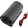 Image de Sumex housse de guidon avec lacet universel 37-39 cm cuir noir/rouge
