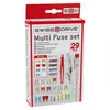 Image de Boîte 27 Fusibles Auto SWISS DRIVE 2A à 75A avec Pince et Testeur 12V   Kit Complet Indispensable pour Véhicule