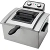 Image de Friteuse professionnelle Sogo en acier inoxydable 3000W, 5 Litres - Régulateur de température
