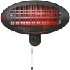 Image de EDM Outdoor quartz heater 2000 w, Radiateur infrarouge, Noir, Rouge