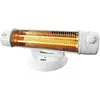 Image de EDM Quartz-Heizung 07131 07131 Weiss 600-1200 W, Radiateur, Blanc, Noir