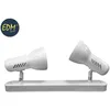 Image de Deux projecteurs blancs LED bande 2xE27 Galaxy EDM 32005