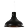 Image de EDM, Suspension, Metallic ceiling vintage lamp e27 60w black color ø29x24cm (E27)