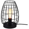 Image de EDM, Lampe de table, Tischlampe 32118 Schwarz Metall 20 x 27 cm (E27)