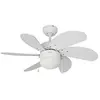 Image de Ventilateur de Plafond avec Lumière EDM Aral Blanc A 50 W