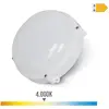 Image de EDM, Éclairage d'extérieur, White rounded outdoor wall led light 12w ip65 4000k daylight ø19.2x7.2cm (1420 lm, IP65)