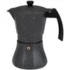 Image de EDM Italienische Kaffeemaschine Schwarz Aluminium 6 Tassen Induktion, Cafetière moka, Noir