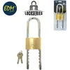 Image de Cadenas en laiton réglable arc 60mm ouverture 60-160mm blister