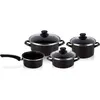 Image de Batterie de cuisine 7 pièces, induction, antiadhésive sans PFOA, Magefesa, KENIA, , Noir