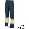 Image de Marca, Pantalon de travail, Pantalon haute visibilité bleu/jaune bicolore en polyester/coton taille 42 taille 42 388pfxyfa/42 (42)