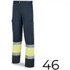 Image de Marca, Pantalon de travail, Pantalon haute visibilité bleu/jaune bicolore en polyester/coton taille 46 taille 46 388pfxyfa/46 (46)