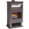 Image de Fm poêle à bois en acier ch-8 9,5kw avec four inox