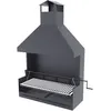 Image de Barbecue argentin bois et charbon FM BVE-102 100cm grille suspendue à manivelle